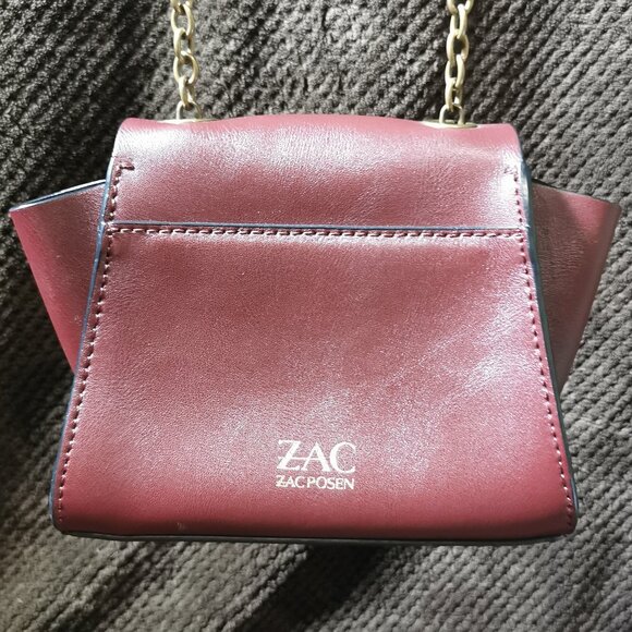 Eartha Burgundy/Antique Brass Crossbody EUC #236 - Picture 3 of 11